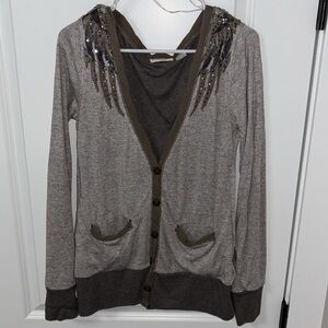 Miss Me brand sweater/coverup. Purchased at Buckle. Size large.